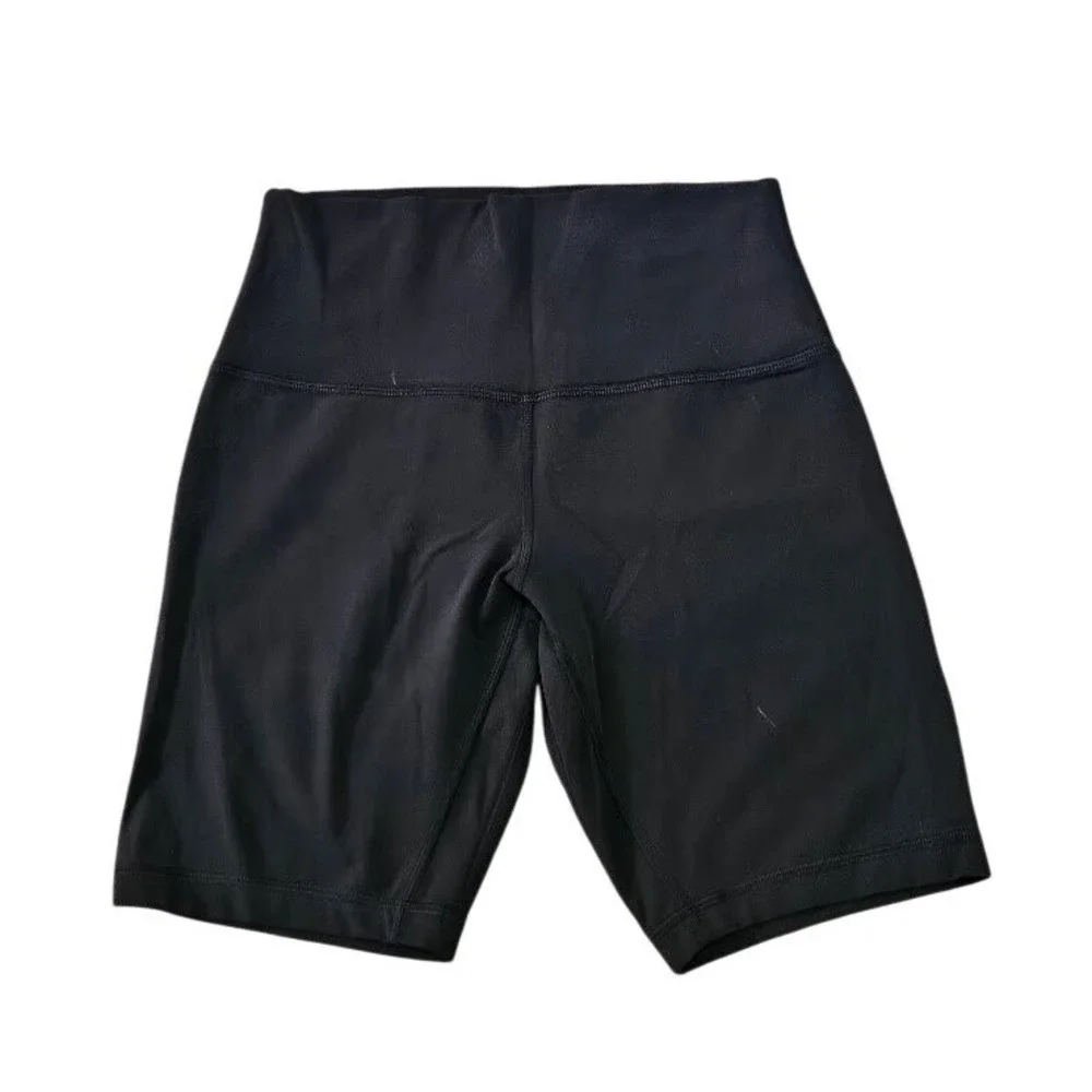 Lululemon Align High-Rise Biker Shorts Women Size 4 Black Yoga Workout